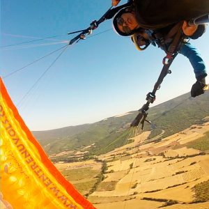 Paragliding acrobatics