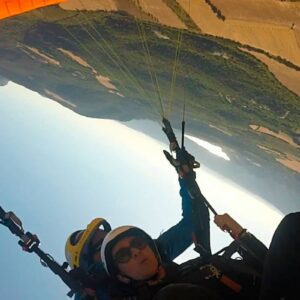 Paragliding acrobatics